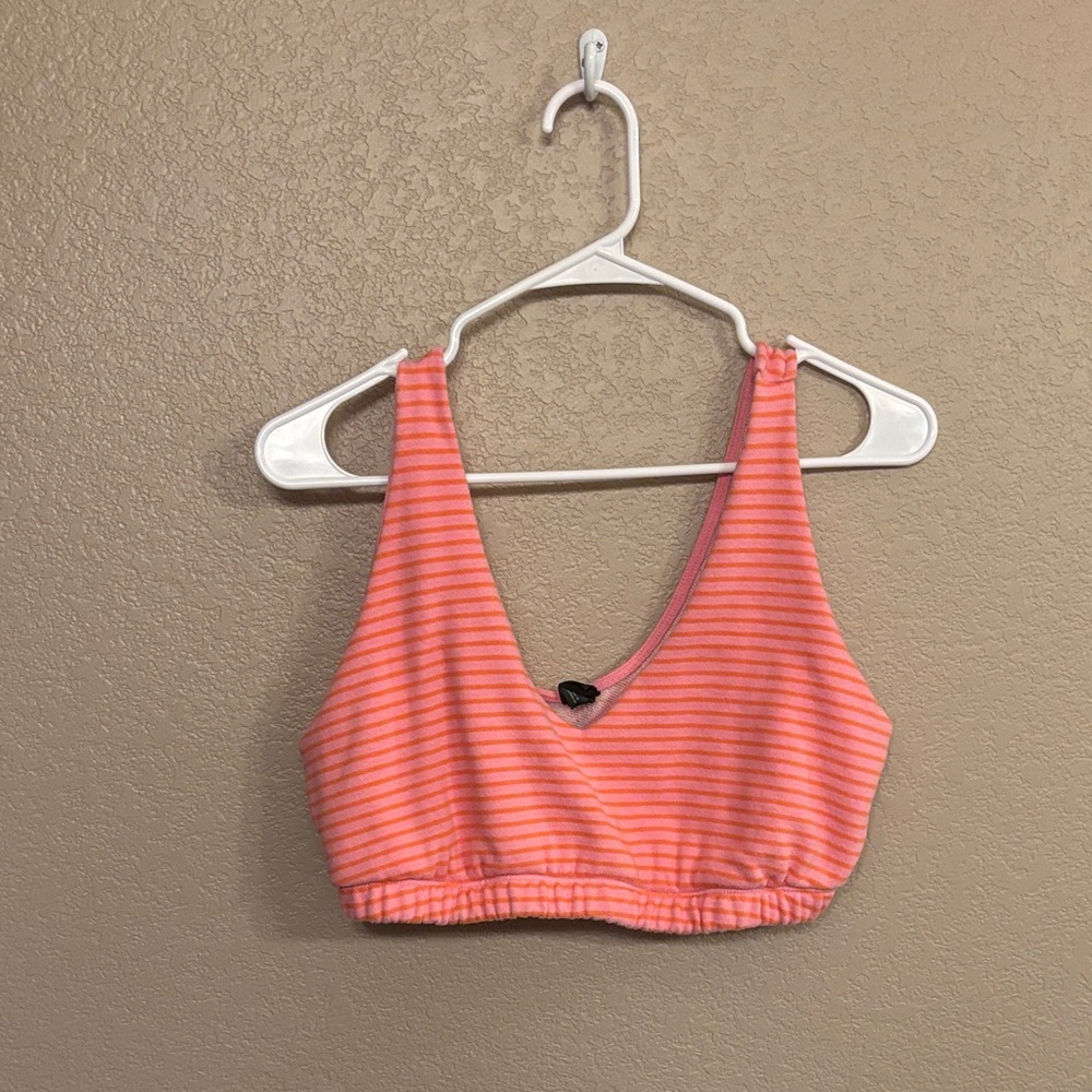 Wild Fable Pink Striped Crop Set